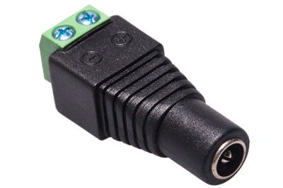 (image for) 2.1mm Female Power Plug with Built-in Screw Terminal